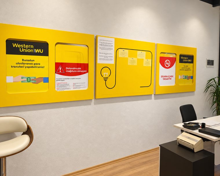 Para transferi ve dolandırıcılık uyarısı bilgi panoları